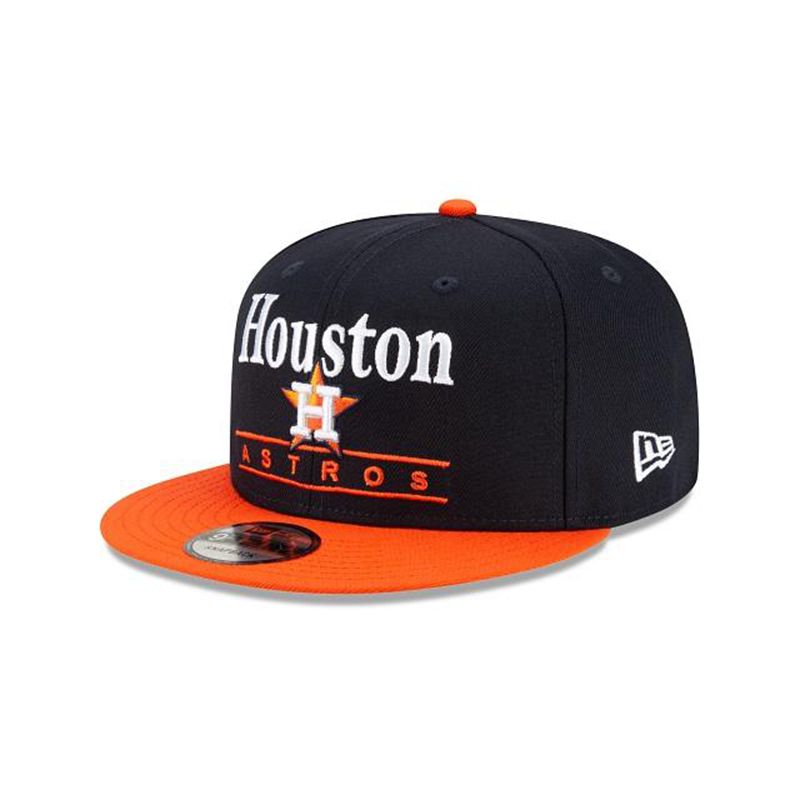 MLB Houston Astros Two Tone Retro 9Fifty Snapback (IGB2869) - Blue New Era Caps